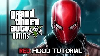 GTA 5 Online Outfits  RED HOOD Outfit Tutorial [upl. by Anitel]