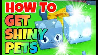 HOW TO GET SHINY PETS IN PET SIMULATOR X UPDATE [upl. by Eelessej]