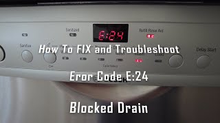 Bosch Error Code E24 Drain Problem  Easy FIX Resolved [upl. by Lina]