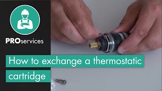 How to exchange a thermostatic cartridge [upl. by Cavanagh]