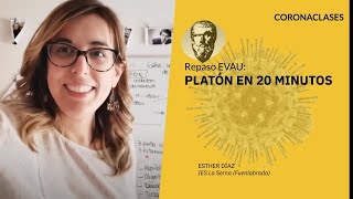 Selectividad Platón en 20 minutos preparación EVAU Ideas más importantes [upl. by Scholz]