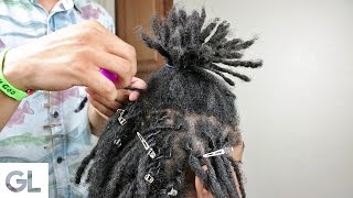 How To Twist Dreadlocks For Beginners [upl. by Nytram]