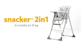 Joie snacker™ 2in1  Compact Highchair amp Table Chair [upl. by Gnouv373]