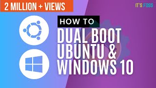 How to Dual Boot Ubuntu and Windows 10 [upl. by Sesiom436]