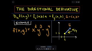 Finding the Directional Derivative [upl. by Yrolam853]