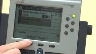 Cisco IP Phone 7962 Direct Transfer [upl. by Ardnahcal]