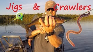 Jigging with Night Crawlers Walleyes [upl. by Proctor744]