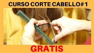 Como Cortar el Cabello Recto Desfilado y en U “CURSO CORTE CABELLO 1” [upl. by Osbourn434]