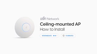 How to Install Ubiquiti UniFi Access Point CeilingMounted [upl. by Ilaw]