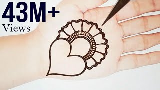 Simple amp Attractive Love Heart Mehandi design Easy Mehndi designs  mehndi design  Shabs Creation [upl. by Aanas]