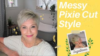 Messy Pixie Cut Style [upl. by Decato]