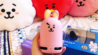 UNBOXING BT21 BLUETOOTH SPEAKER  MAKESTAR [upl. by Schatz73]