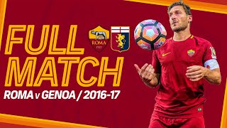 ROMA v GENOA 201617  FULL MATCH [upl. by Lamonica]