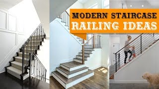 100 Modern Staircase Railing Ideas [upl. by Lark]