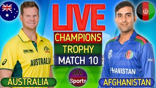 Australia vs England Champions Trophy 2025 Match 10  AUS Vs AFG Live Match Today AFG 42 Over [upl. by Cardew]