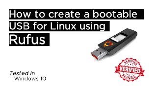 How to create a bootable USB for Linux using Rufus [upl. by Carrick]