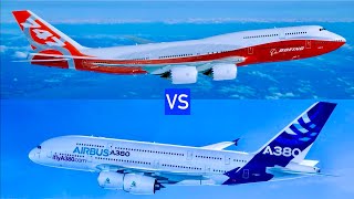 A380 vs 747 Airbus A380 vs Boeing 7478 Mighty Comparison [upl. by Asnarepse650]