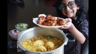 കുക്കറിൽ ഒരു മുട്ട കുസ്ക്ക  How To Make Egg Kuska Biryani In Pressure Cooker Ayesha’s Kitchen [upl. by Greabe]