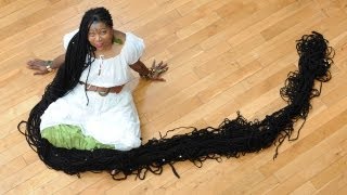 Worlds Longest Dreadlocks Guinness World Record [upl. by Farra]