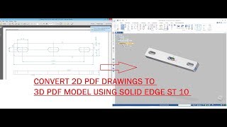 MAKE 3D MODEL FROM 2D PDF Drawings [upl. by Alurd]