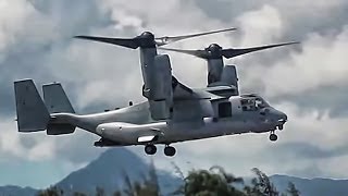 V22 Osprey TiltRotor Aircraft In Action • Compilation [upl. by Aldas663]