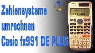 Zahlensysteme umrechnen Binär Hexadezimal Oktal CASIO fx 991 DE PLUS [upl. by Rosinski]