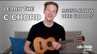 How to Play a C Major Chord on Ukulele [upl. by Nalro464]