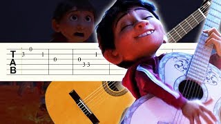 Recuerdame  Coco  Guitarra  Tutorial  Tablatura [upl. by Nnailuj]