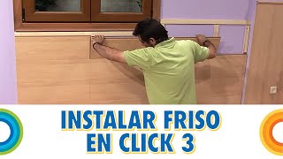 Instalar friso sistema click 3  Lamas horizontales Bricocrack [upl. by Ynohtna]