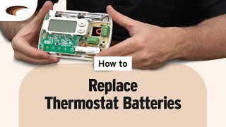 How to Replace Thermostat Batteries [upl. by Allred]