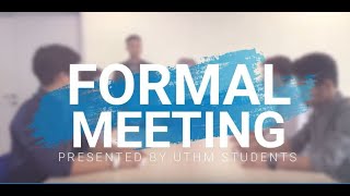 Video Formal Meeting  UTHM [upl. by Gnilsia]