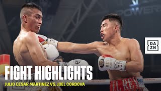 FIGHT HIGHLIGHTS  Julio Cesar Martinez vs Joel Cordova [upl. by Ferwerda]